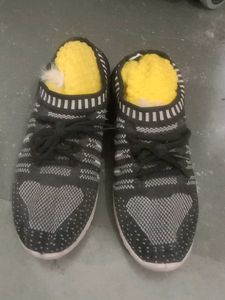 Cozy Knit Heart Sneakers