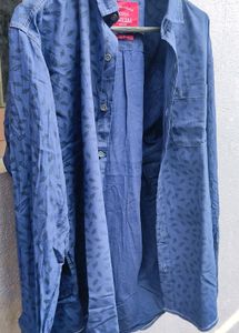 Stylish Blue Shirt 42" For Men