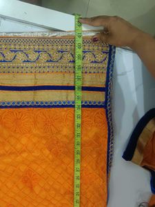 Beautiful Orange &amp; Blue Kurta Set