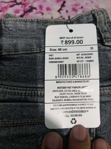 SHEIN Grey Denim Jeans