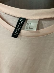 Pale Pink Crew Neck T-Shirt
