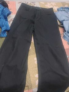Black Wide Leg Denim Pants