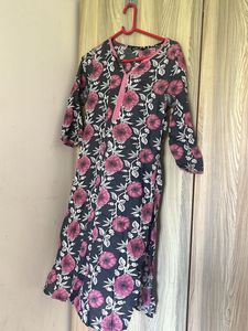 Floral Print Kurta