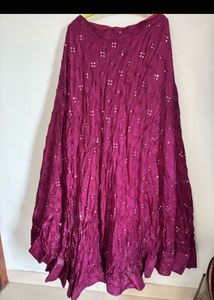 Elegant Maroon Tunic with flared skirt