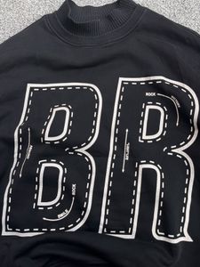 Black Graphic Print Sweatshirt