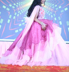 Stunning Pink Floral Gown