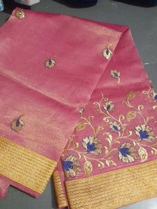 Beautiful Party Wear Sari With Blouse