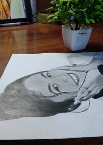 Girl Beautiful Portrait Sketch Work