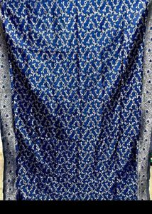 Elegant Blue Banarasi Silk Saree