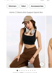 Black Sports Bra with Tag