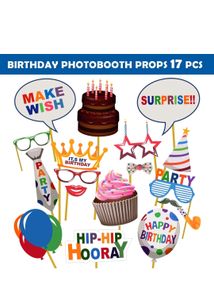 Happy Birthday Props 17pcs