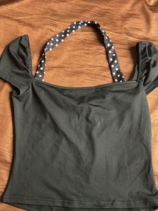 Crop halter top