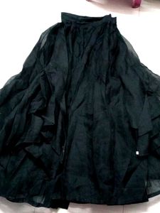 Sequin Top &amp; Black Tulle Skirt Set