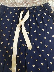 Artemis Navy Heart Print Night suit