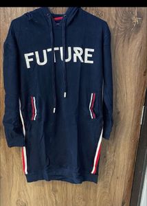 Navy 'Future' Hoodie Dress