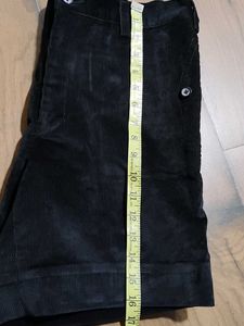 Black  Corduroy Shorts
