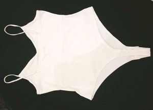 Classic White One-Piece Swimsuit