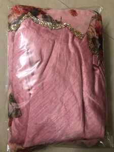 Elegant Pink Floral Ethnic Gown