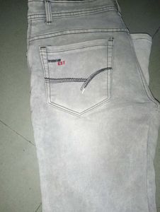 Men's Grey Washed Jeans