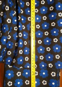 Polyester Blue Floral Print Co-ord Set