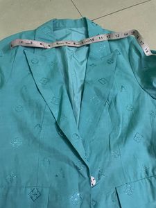 Blazer For Girls With Stone Work