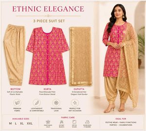 Beautiful Pink Kurta Set