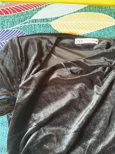 Velvet black dress