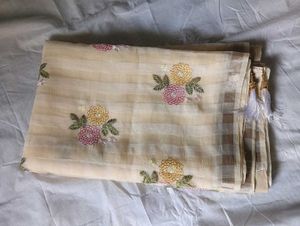 Elegant Embroidered Saree