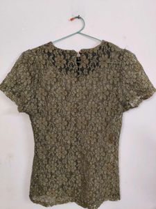 Sheer Floral Lace Top