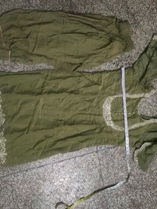 Green Kurta Set with Embellishments