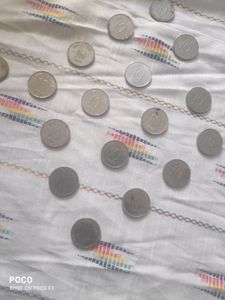 18 Pcs Old 10 Paise Coins