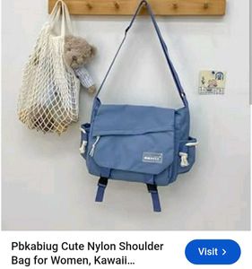 Stylish Blue Messenger Bag