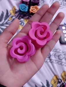 Cute Flower Hair Claw Clips - Set of 12