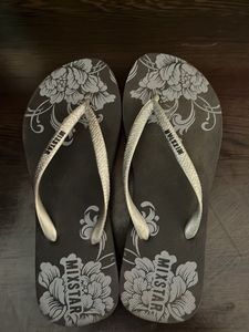 grey rubber slipper