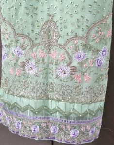Elegant Mint Green Embroidered Kurta Set