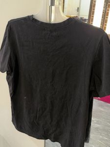 Black T-Shirt with Orb Embellishments