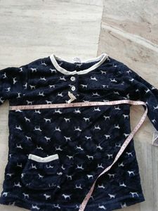 Cozy Dog Print Pajama Top