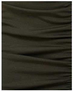 SHEIN One Shoulder ruffle sleeve Ruched bodycon Dr