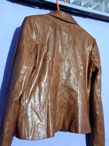 Brown Leather Blazer💸