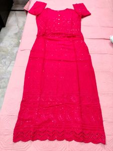 Vibrant  Embroidered Kurta🌸