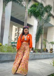Boho Floral Print Tiered Maxi Skirt