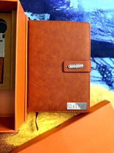 5 In 1 Corporate Gift Set Diary Pen Drive Card Key