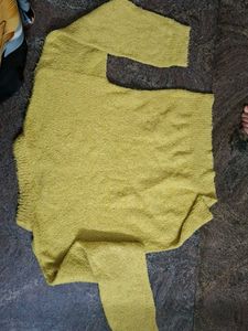 Cozy Yellow Knit Sweater