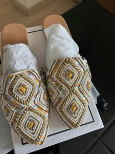 SaLE Embellished Flat Sandals - Mules