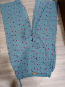 Comfortable Blue Floral Print Palazzos