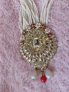 Beaded Necklace with Pendant