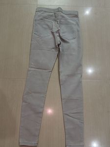Women's Beige Skinny Fit Pants