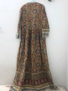 Kalamkari handblock Printed Cotton Maxi