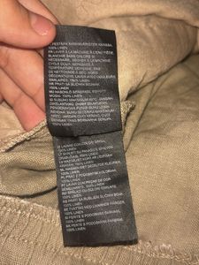 Men's Beige Linen Pants