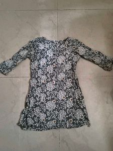 Floral Print Kurta